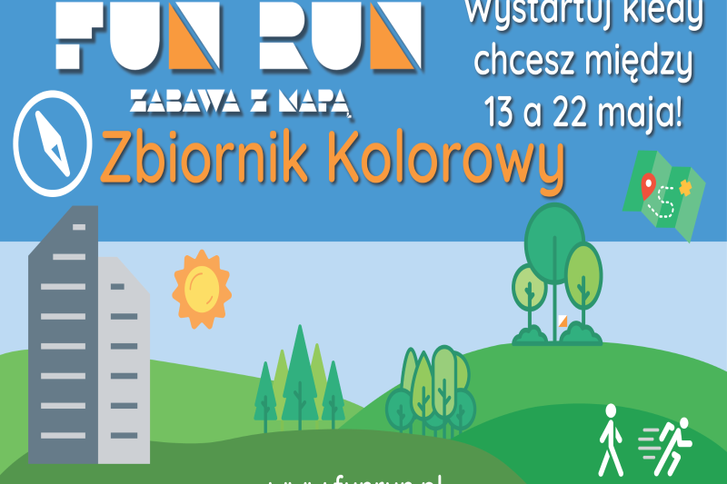 Wydarzenie: Fun Run zabawa z mapą - Zbiornik Kolorowy, Kiedy? 2022-05-22 00:00, Gdzie? ul. Pastelowa